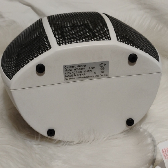 Home Fusion Portable Space Heater Black/White Never Used - Picture 9 of 9